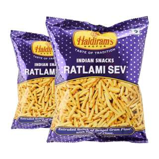 Haldiram's Ratlami Sev Extruded Snack Gram Flour
