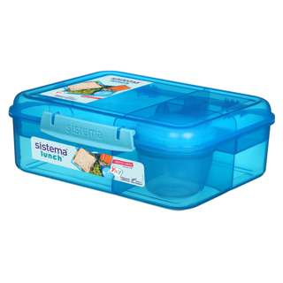 SISTEMA Bento Lunch w Yogurt Pot (BLUE) SISTEMA Bento Lunch w Yogurt Pot (BLUE)
