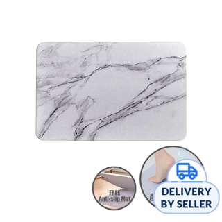 HOUZE Diatomite Absorbent Mat (Large) - Grey Marble HOUZE Diatomite Absorbent Mat (Large) - Grey Marble