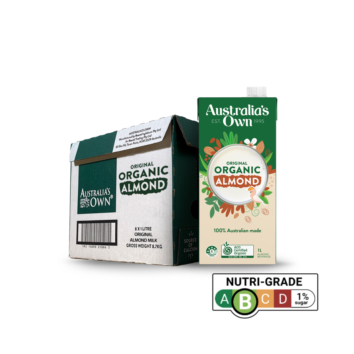 Australia's Own Organic Almond Milk Australia's Own Organic Almond Milk