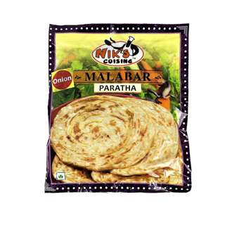 Niks Onion Malabar Paratha (4S) 400 G -- By Dashmesh