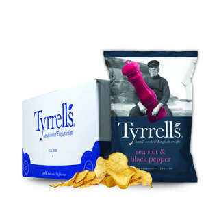 Tyrrells Sea Salt & Black Pepper Potato Chips Tyrrells Sea Salt & Black Pepper Potato Chips