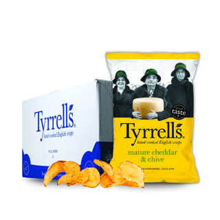 Tyrrells Mature Cheddar & Chives Potato Chips Tyrrells Mature Cheddar & Chives Potato Chips