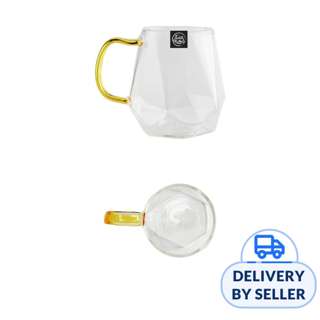 Table Matters TAIKYU Gold Handle Diamond Glass - 320ml