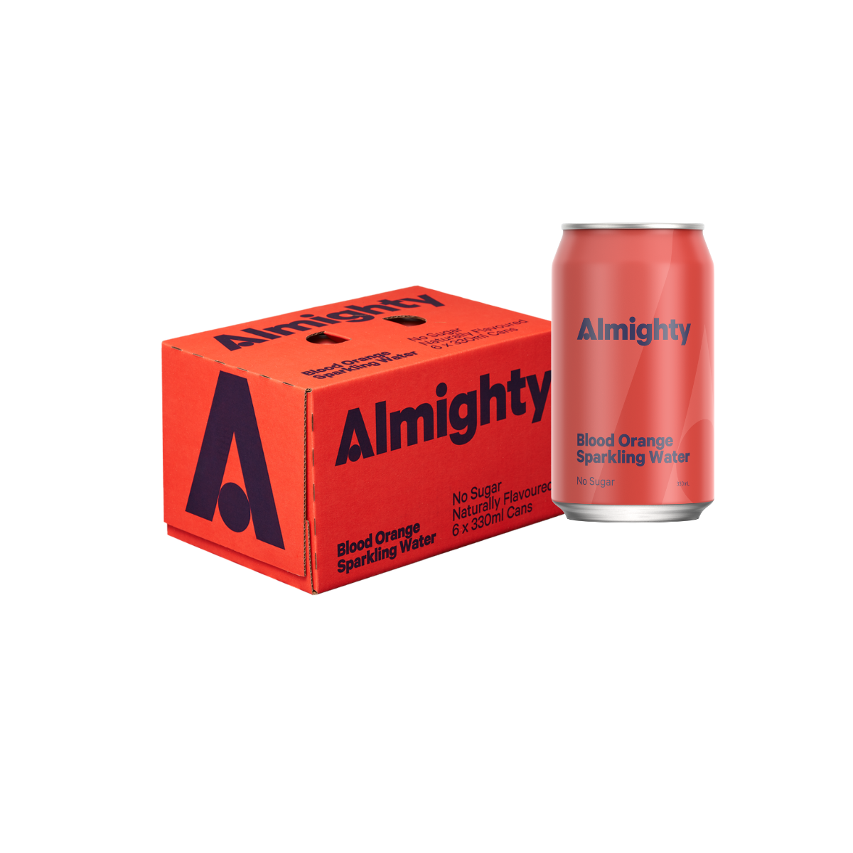 Drink Almighty Sparkling Water - Blood Orange