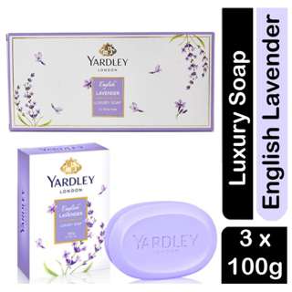 Yardley English LAVENDER Luxury Soap - 3x100g Yardley English LAVENDER Luxury Soap - 3x100g