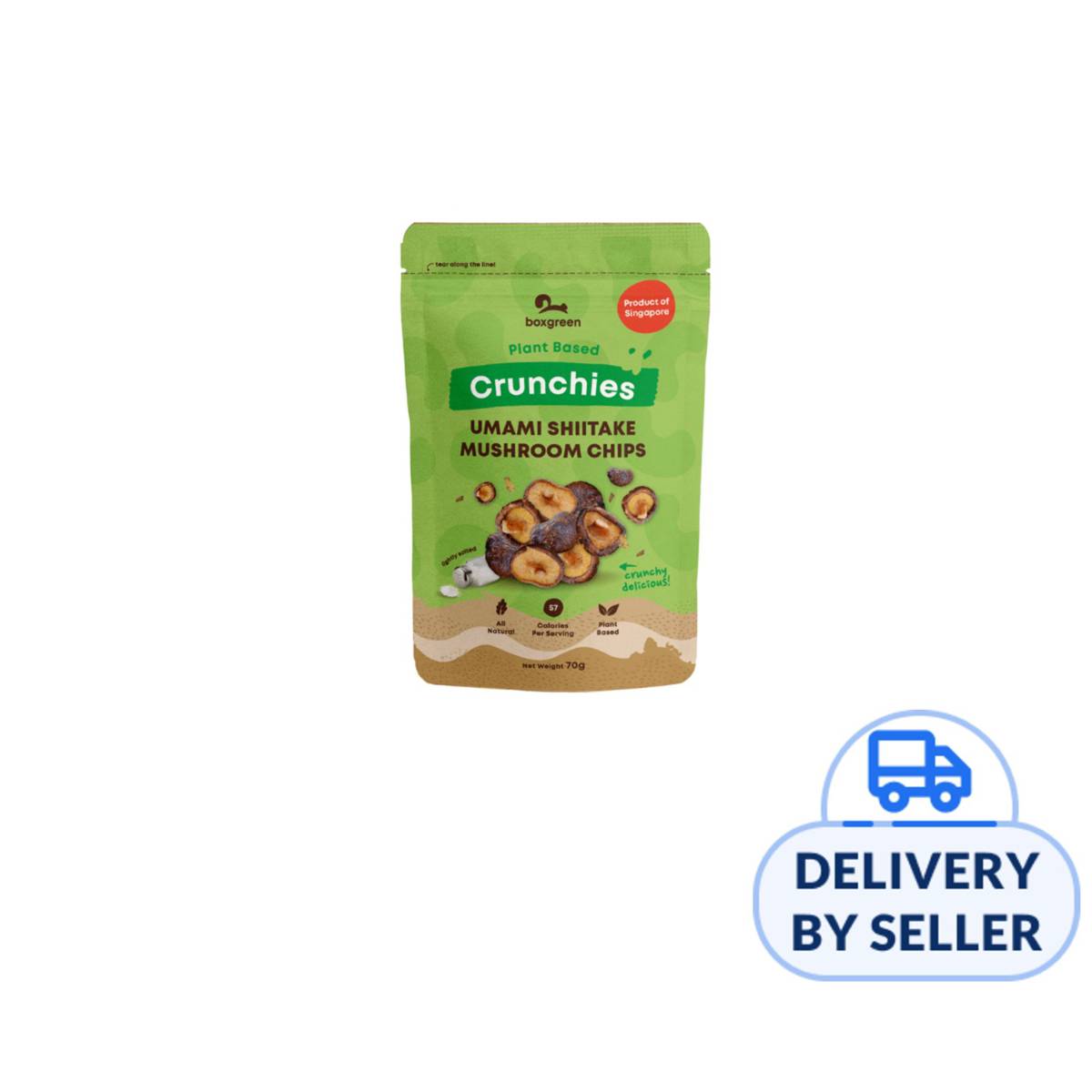 Boxgreen Umami Shiitake Mushroom Chips NTUC FairPrice