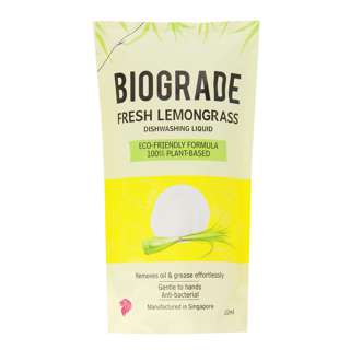 Biograde Fresh Lemongrass Dishwashing Liquid Refill