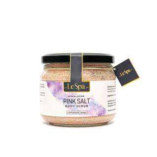 LeSpa Himalayan Pink Salt Lavender body scrub