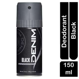DENIM BLACK 24-Hour Deodorant Body Spray for MEN