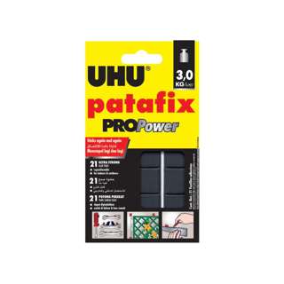 UHU Patafix Propower Removable Black Adhesive Pads (21 Pads) UHU Patafix Propower Removable Black Adhesive Pads (21 Pads)