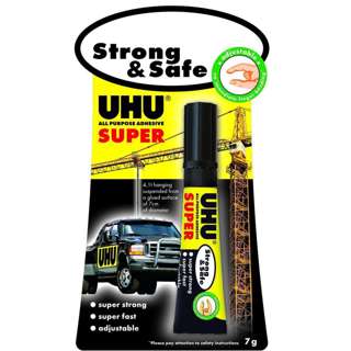 UHU All Purpose Adhesive Super Strong & Safe, Tube 7g