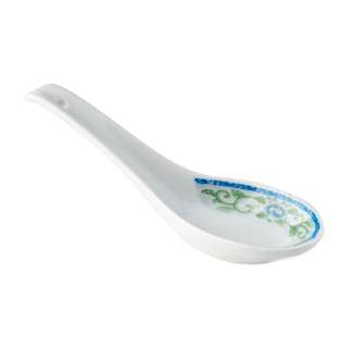 Cheng's Porcelain Soup Spoon 5.5" (Blue Flowers) 6Pcs Cheng's Porcelain Soup Spoon 5.5" (Blue Flowers) 6Pcs