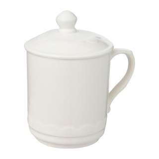 Cheng's White Porcelain Tea Cup With Cover