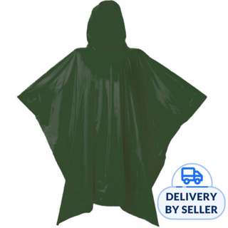 Adventure World Reusable Poncho - Adult (2pcs Green)