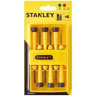 Stanley Screwdriver Set Precision Bi-Mat/6Pc