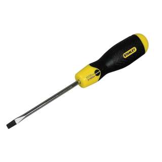 Stanley Cushion Grip Slotted Screwdriver 5mm X 100mm