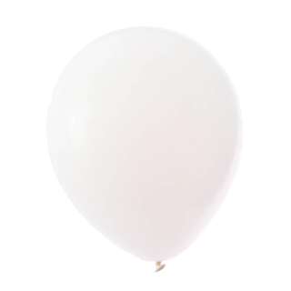 Partyforte 12" White Standard Balloon 100S