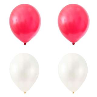 Partyforte National Day Singapore Colors Latex Balloons 20S