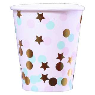 Partyforte Disposable Paper Tableware - Colorful Cups