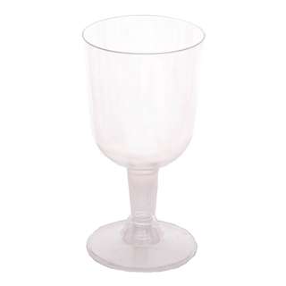 Partyforte Premium Disposable Clear Wine Glass