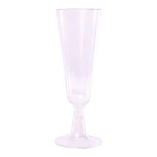 Partyforte Premium Disposable Clear Champagne Flute
