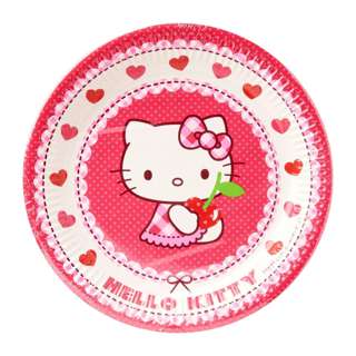 Disney Procos Hello Kitty Hearts Paper Plate Disney Procos Hello Kitty Hearts Paper Plate