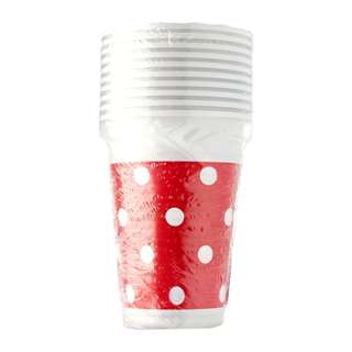 Disney Procos Red Polka Dots Plastic Cup Disney Procos Red Polka Dots Plastic Cup