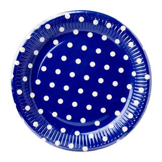 Disney Procos Blue Polka Dots Paper Plate Disney Procos Blue Polka Dots Paper Plate