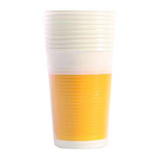 Procos 200cc Decorata Yellow Plastic Cups