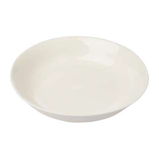Cheng's White Porcelain Round Soup Plate 8"