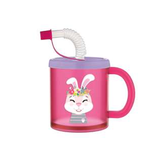 Renga Rubby Tumbler With Straw - 210ML (Pink)