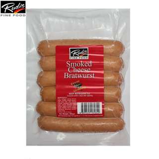 Rudi's Fine Food Pte Ltd SMOKED CHEESE BRATWURST 500G