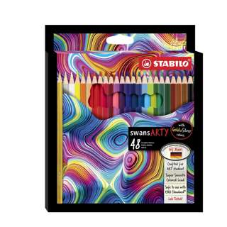 Stabilo Swans Arty Coloured Pencils 48 colours