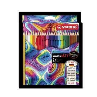 Stabilo Swans Arty Coloured Pencils 24 colours