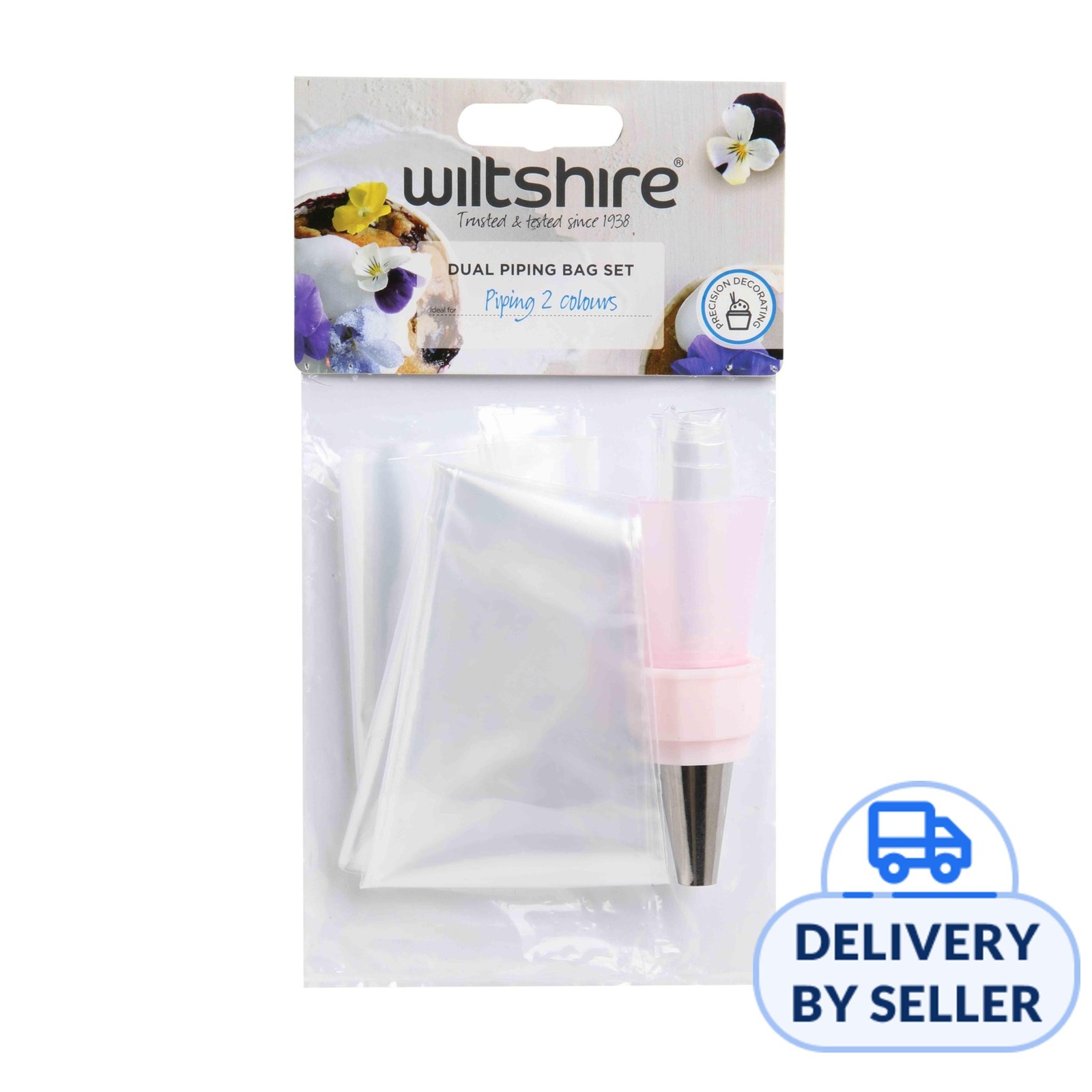 Wiltshire Piping Tips Big W Wiltshire Dual Piping Bag Set 4s NTUC