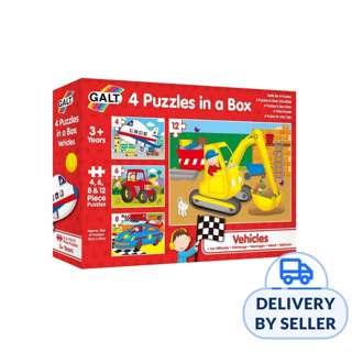 Galt 4 Puzzles in a Box (Vehicles)