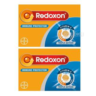 Redoxon [Bundle of 2] Triple Action Orange Effervescent Tabs