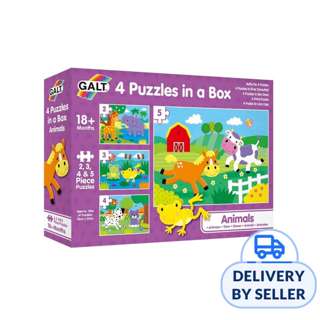 Galt 4 Puzzles In A Box (Animals)