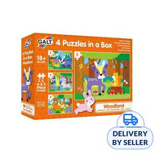 Galt 4 Puzzles In A Box (Woodland)