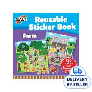 Galt Reusable Sticker Books (Farm)