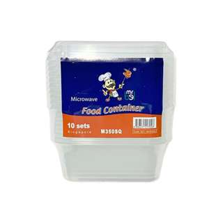 BEL Food Container (Square) M350SQ/10s