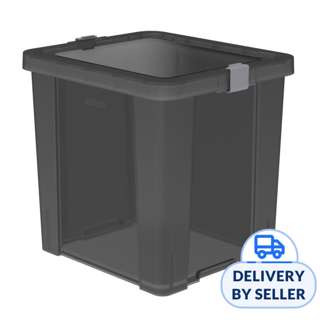 Tramontina Basic Office 42L Organizer Boxes, Light Grey/Lock