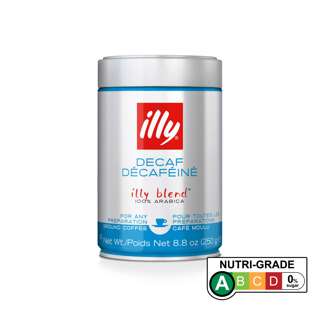 illy Ground Espresso Decaf Classico Coffee - Medium Roast illy Ground Espresso Decaf Classico Coffee - Medium Roast
