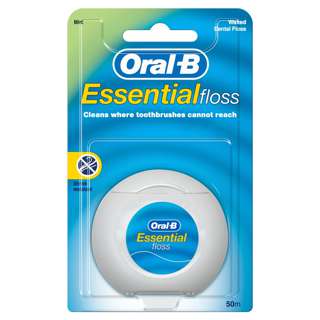 Oral-B Essential Waxed Dental Floss – Mint (50m)