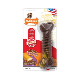 Nylabone Flavor Frenzy Power Chew Philly Cheesesteak Wolf