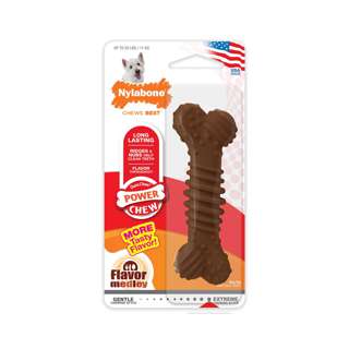 Nylabone Power Chew Textured Bone Dog Chew Toy Regular