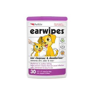 Petkin Earwipes For Cats and Dogs Petkin Earwipes For Cats and Dogs