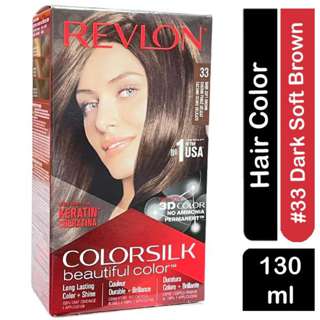 Revlon Colorsilk 3D Hair Color 33 DARK SOFT BROWN NO AMMONIA