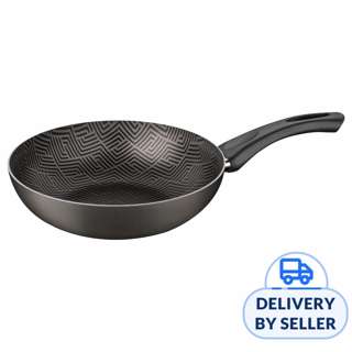 Tramontina Paris 28cm Deep Frying Pan, Black/Non-Stick